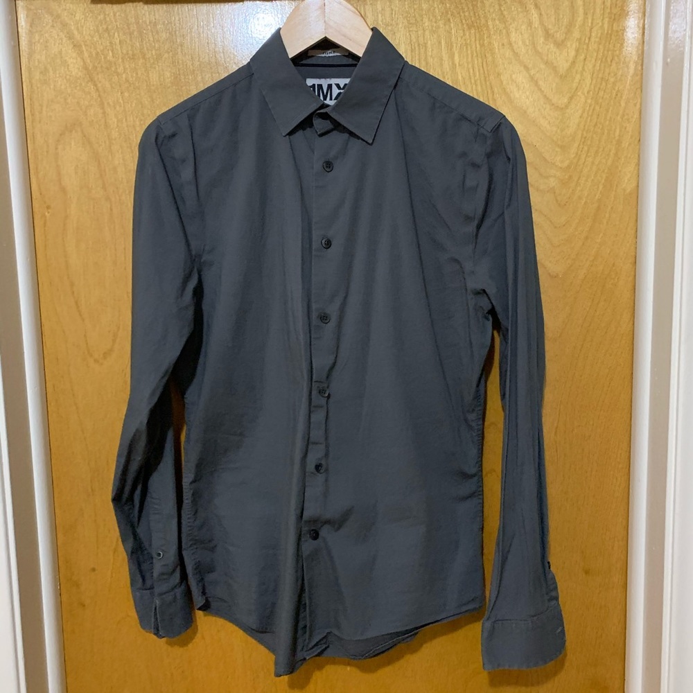 Express Men’s (size S) Grey Fitted Dress Shirt